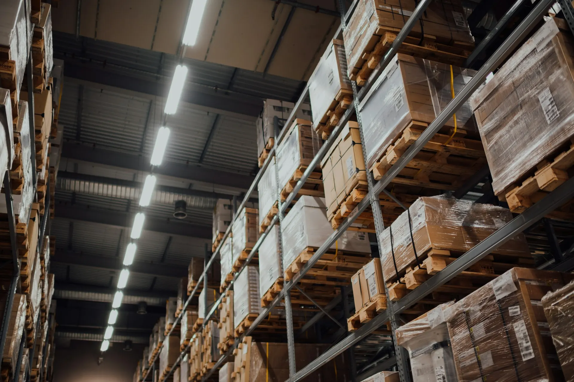 A logistics and supply chain environment representing IT hardware sourcing coordination.